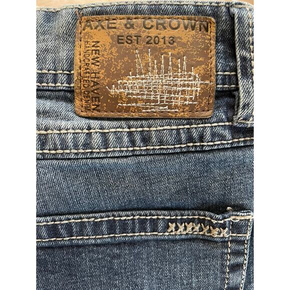 Axe and Crown Classic Distressed Jeans Men's sz 32x30, Straight Leg - Picture 4 of 5